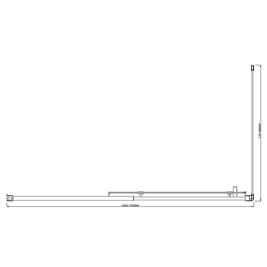 Buy Adjustable 1500x800mm Single Door Corner Sliding Glass Shower Screen in Chrome discounted | Products On Sale Australia