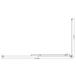 Buy Adjustable 1500x800mm Single Door Corner Sliding Glass Shower Screen in Chrome discounted | Products On Sale Australia