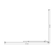 Buy Adjustable 1400x1010mm Single Door Corner Sliding Glass Shower Screen in Chrome discounted | Products On Sale Australia