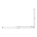 Buy Adjustable 1400x800mm Single Door Corner Sliding Glass Shower Screen in Chrome discounted | Products On Sale Australia