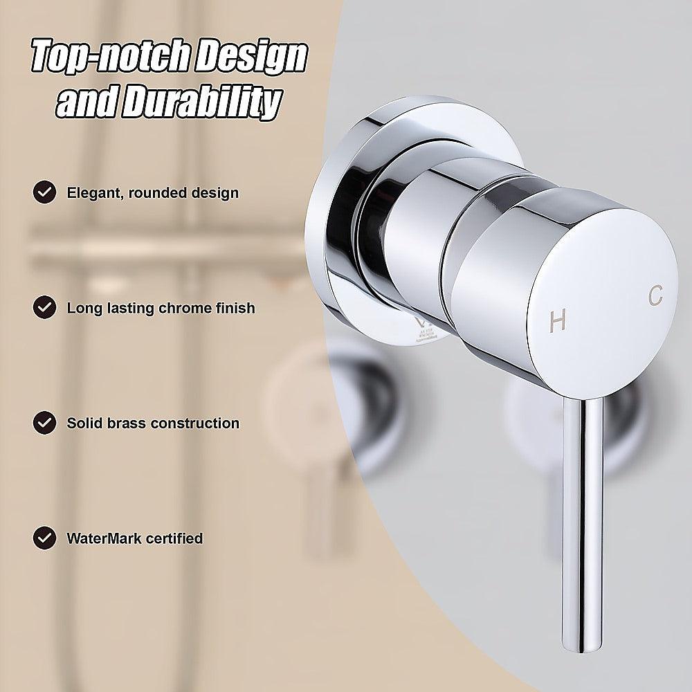 Buy Single Round Shower Bath Mixer Tap Bathroom WATERMARK Approved discounted | Products On Sale Australia