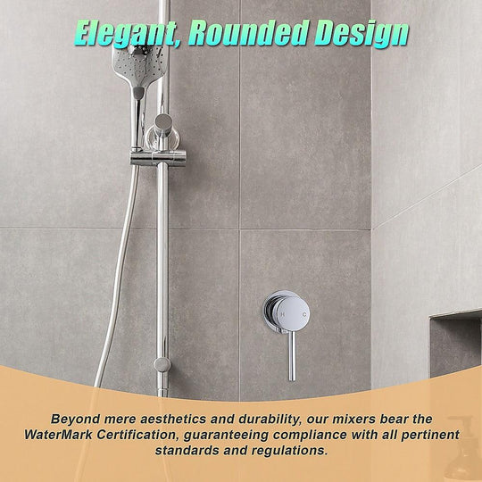 Buy Single Round Shower Bath Mixer Tap Bathroom WATERMARK Approved discounted | Products On Sale Australia