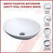 Buy Above Counter Bathroom Vanity Oval Ceramic Basin discounted | Products On Sale Australia