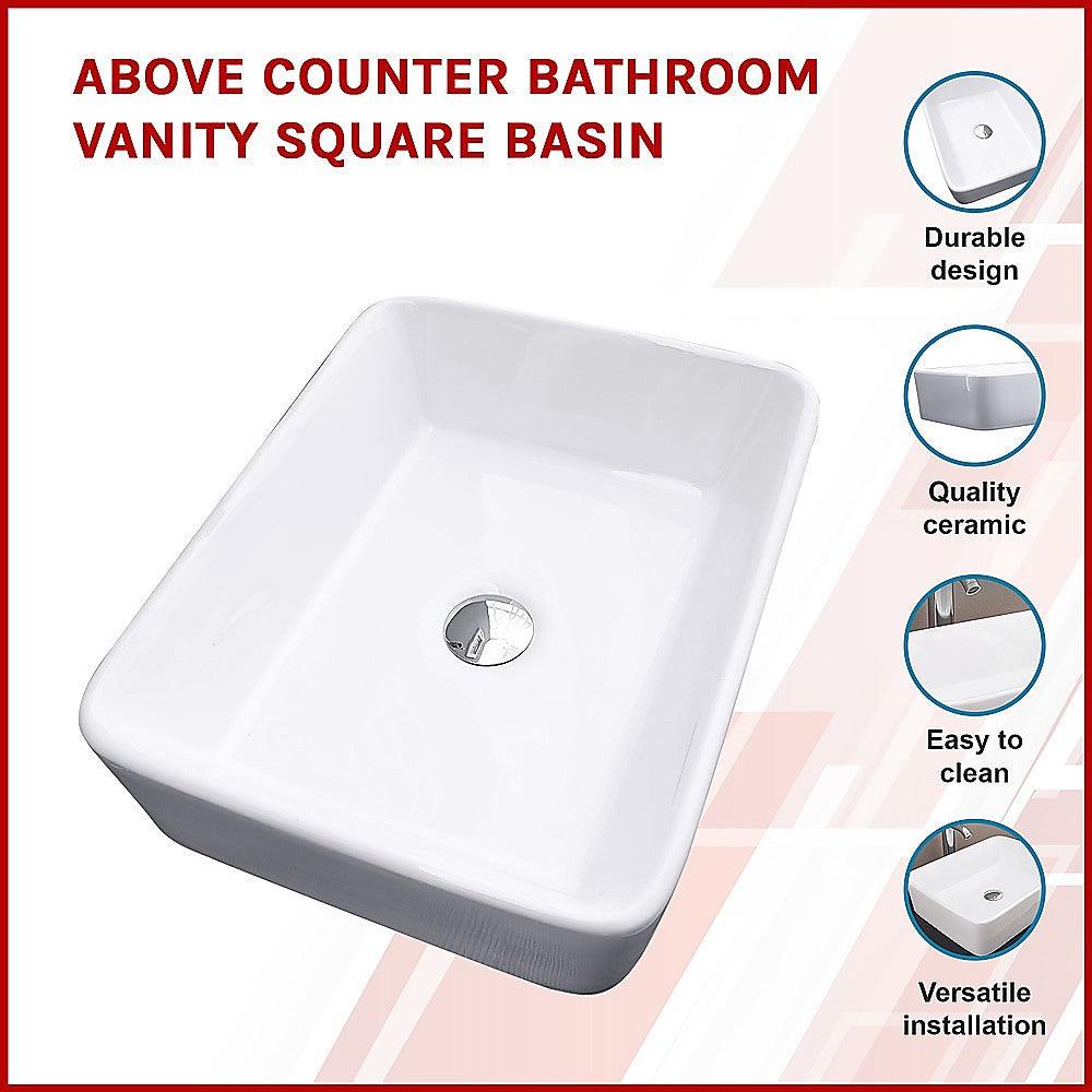 Buy Above Counter Bathroom Vanity Square Basin discounted | Products On Sale Australia