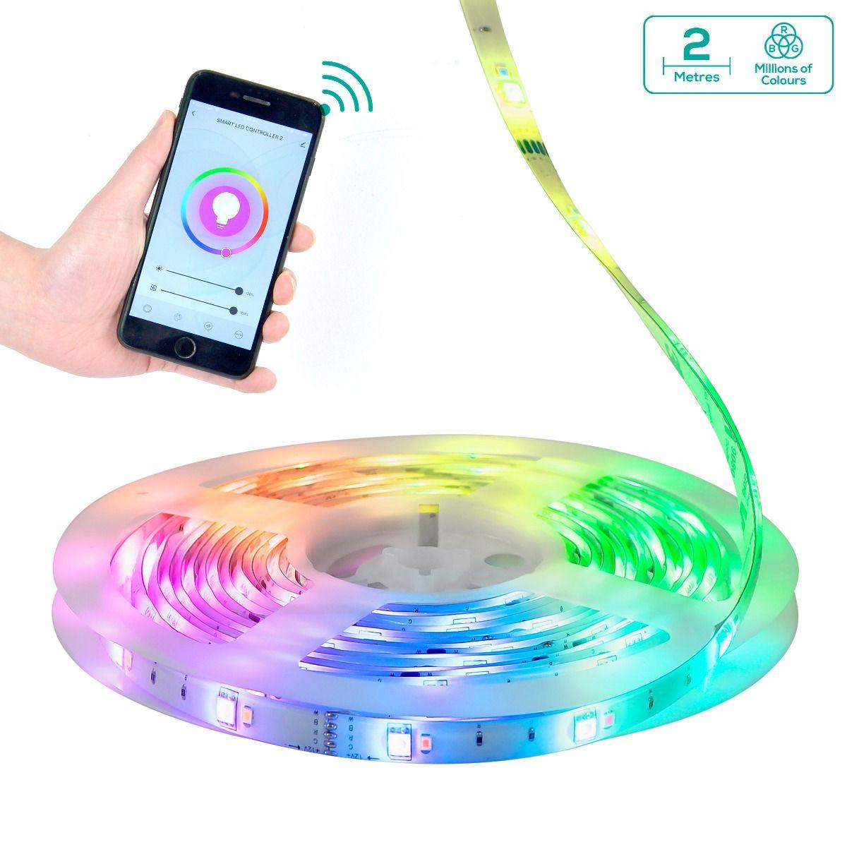 Buy activiva 2m IP65 Smart RGB & Warm White LED Strip Lights discounted | Products On Sale Australia