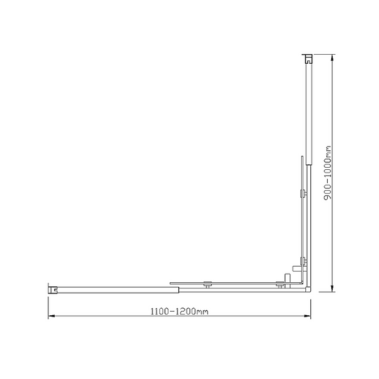 Buy Adjustable 1200x1000mm Double Sliding Door Glass Shower Screen in Chrome discounted | Products On Sale Australia