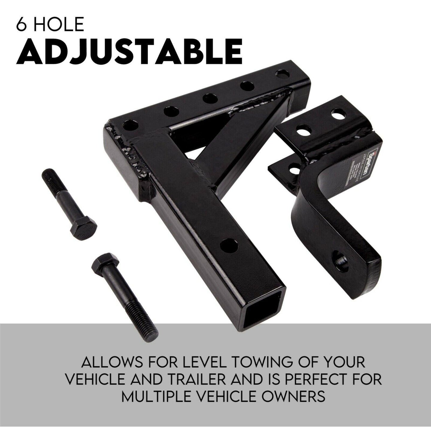 Buy Adjustable Drop Towbar Tow Bar Ball Mount Tongue Hitch Trailer Car 3500KG discounted | Products On Sale Australia