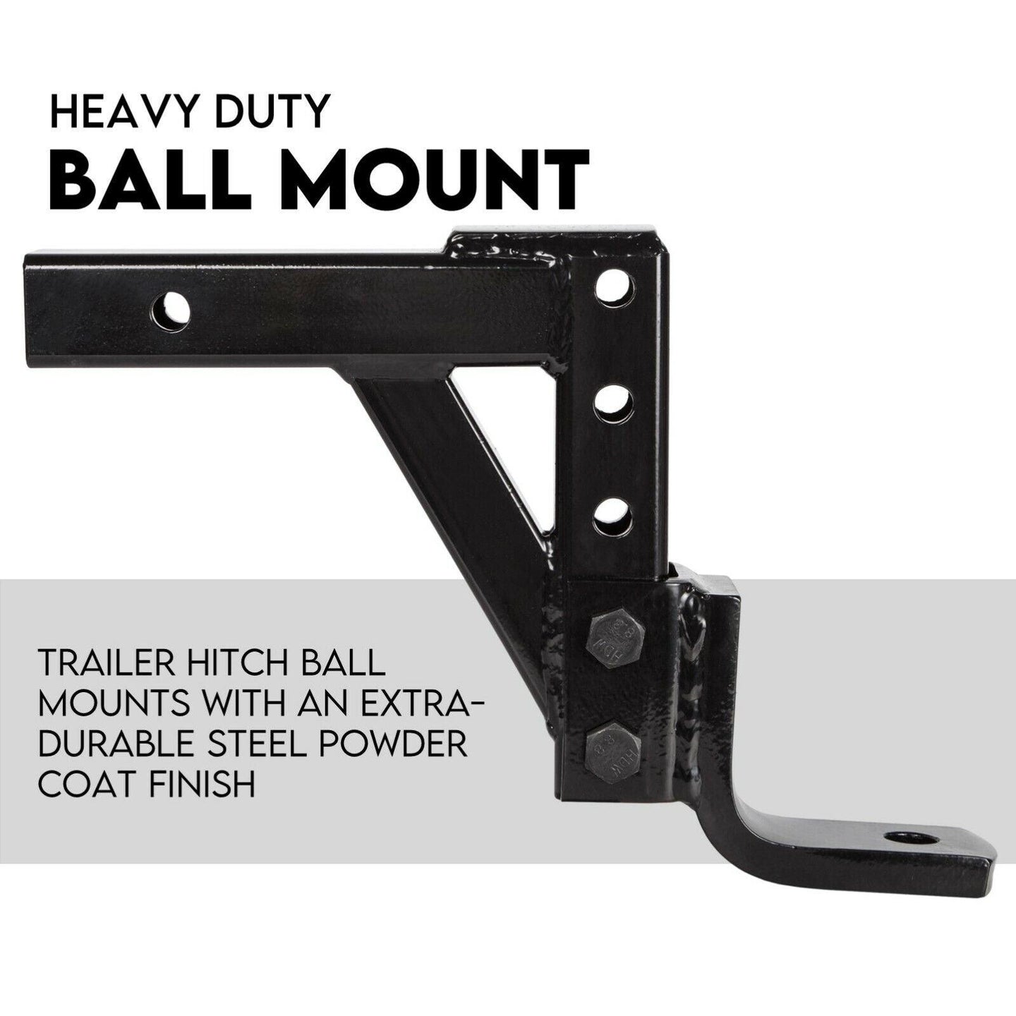 Buy Adjustable Drop Towbar Tow Bar Ball Mount Tongue Hitch Trailer Car 3500KG discounted | Products On Sale Australia