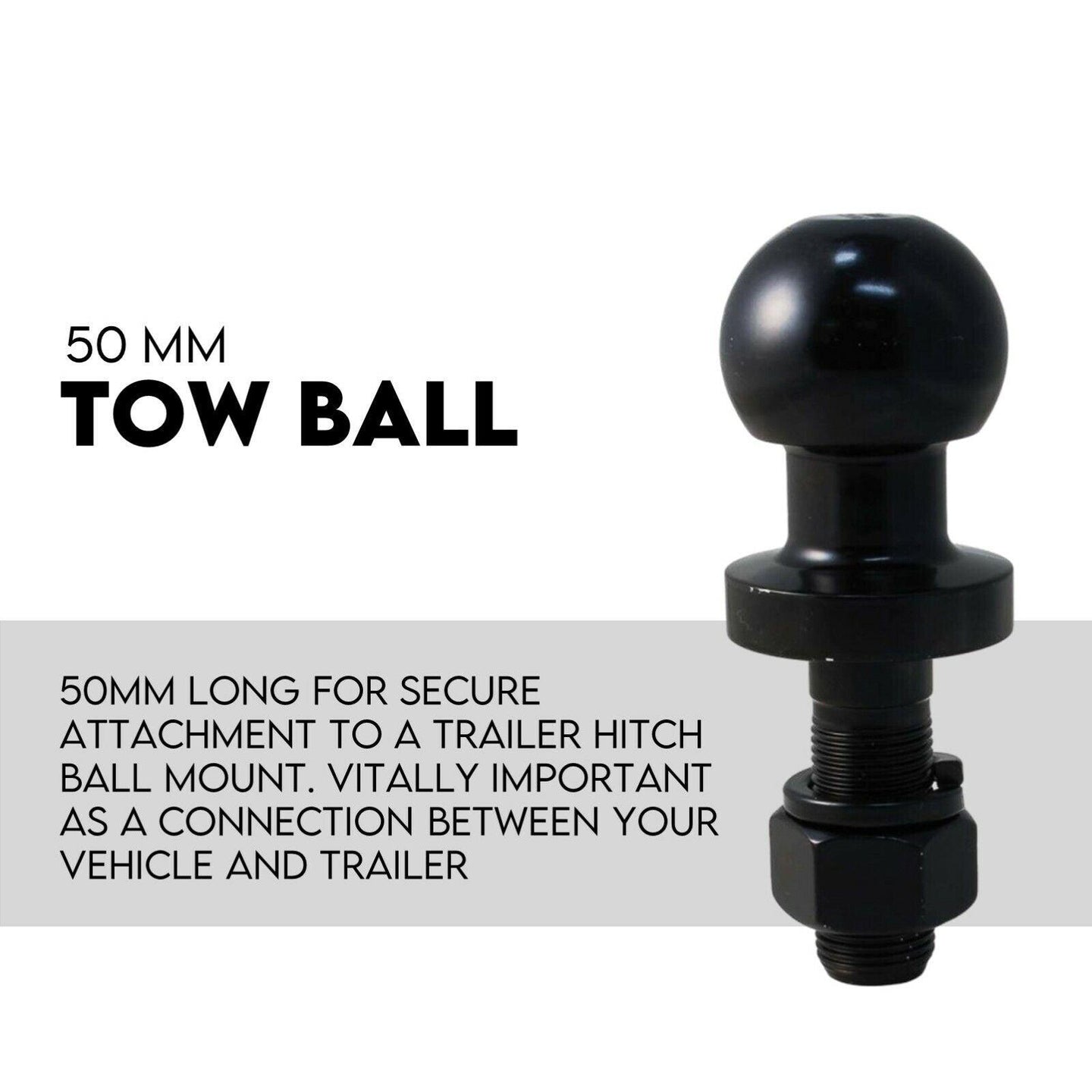 Buy Adjustable Drop Towbar Tow Bar Ball Mount Tongue Hitch Trailer Car 3500KG discounted | Products On Sale Australia