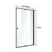 Buy Adjustable Semi Frameless Shower Screen (114~122) x 195cm Australian Safety Glass discounted | Products On Sale Australia