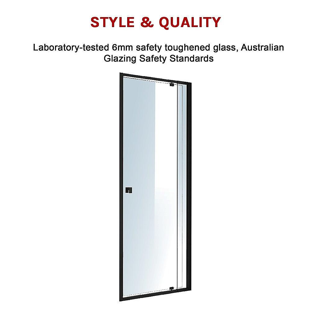 Buy Adjustable Semi Frameless Shower Screen (74~82) x 195cm Australian Safety Glass discounted | Products On Sale Australia