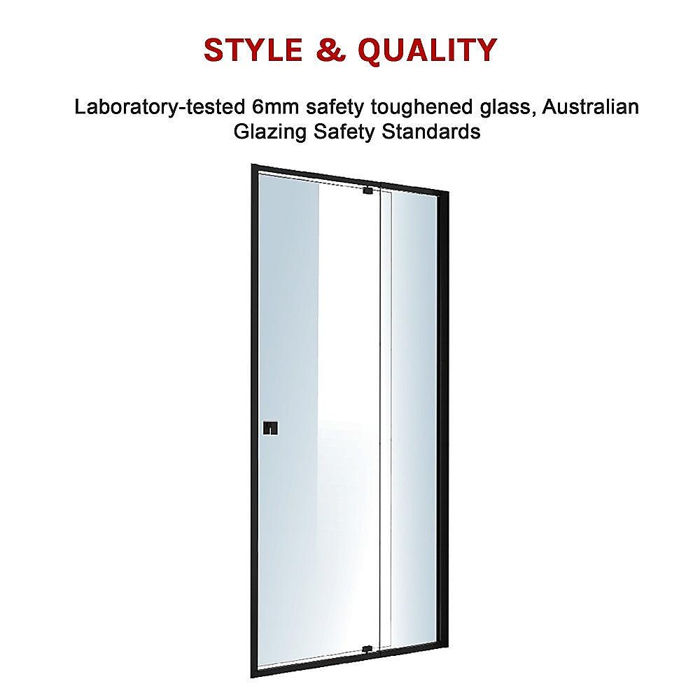 Buy Adjustable Semi Frameless Shower Screen (82~90) x 195cm Australian Safety Glass discounted | Products On Sale Australia