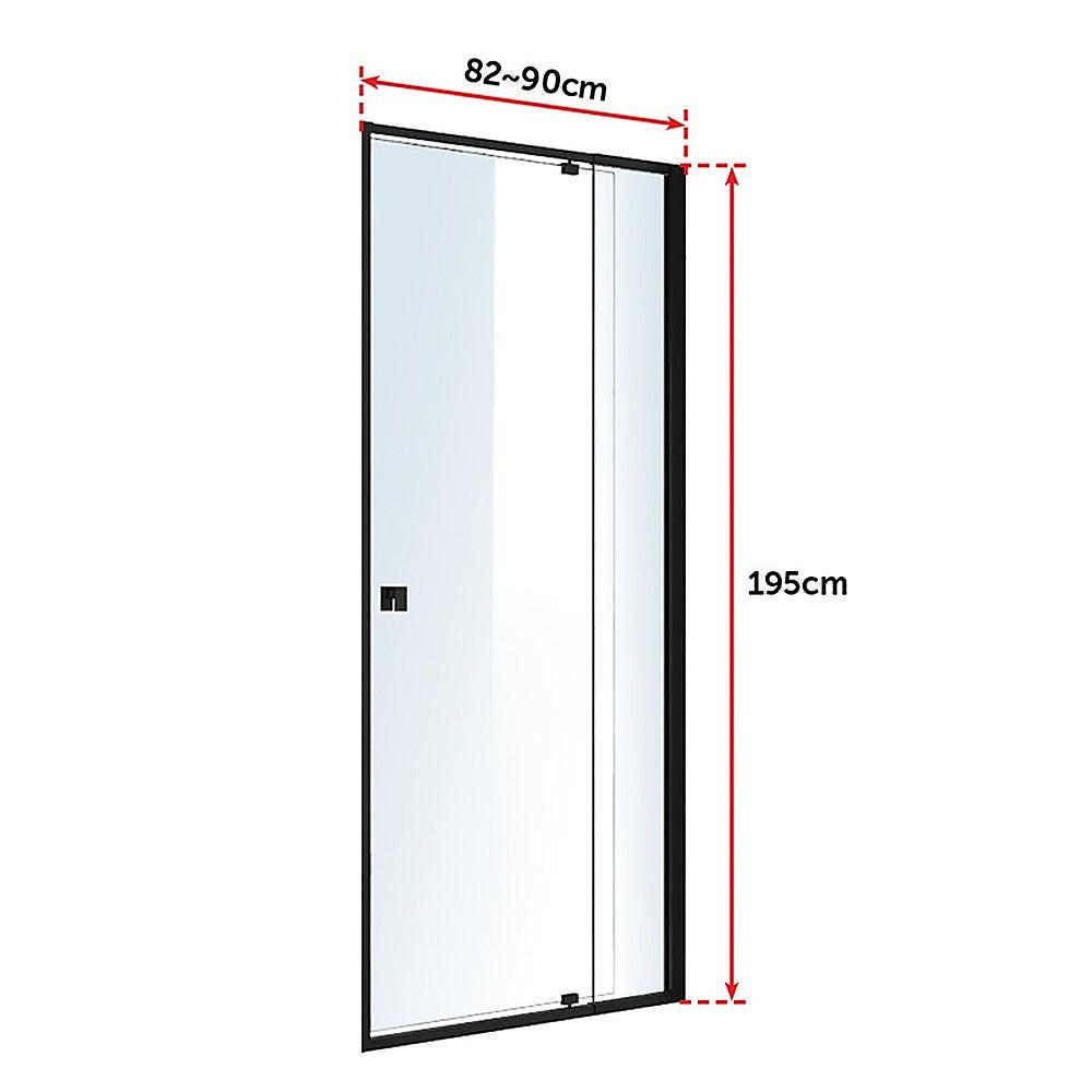 Buy Adjustable Semi Frameless Shower Screen (82~90) x 195cm Australian Safety Glass discounted | Products On Sale Australia