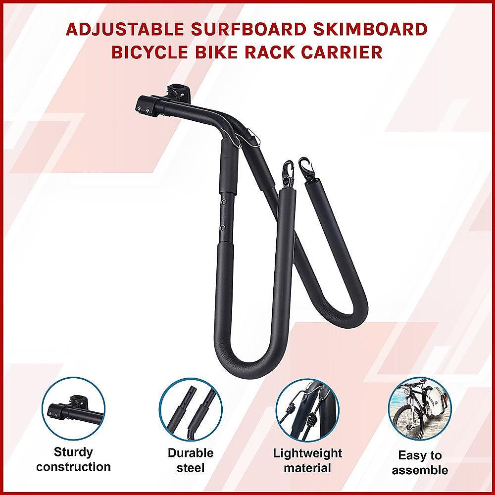 Buy Adjustable Surfboard Skimboard Bicycle Bike Rack Carrier discounted | Products On Sale Australia