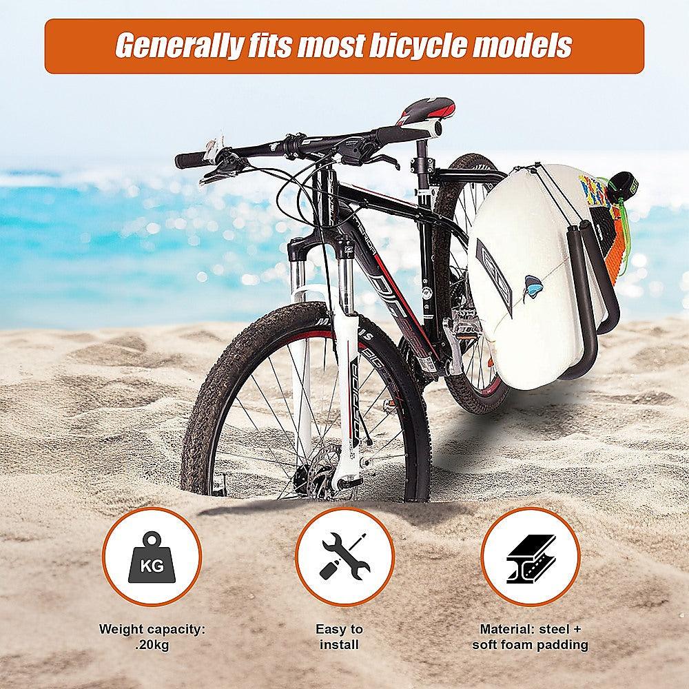 Buy Adjustable Surfboard Skimboard Bicycle Bike Rack Carrier discounted | Products On Sale Australia