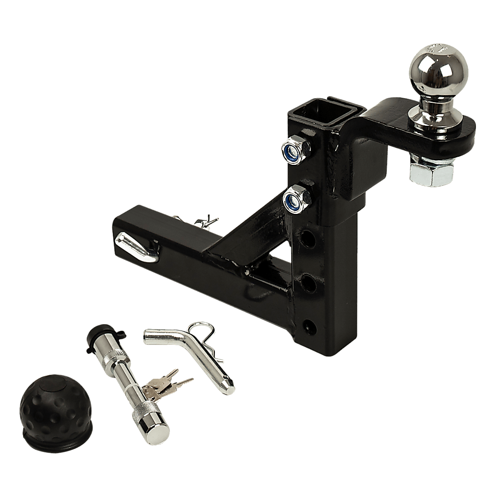 Buy Adjustable Tow Bar Tongue Hitch 50mm Ball Towbar Drop Trailer Caravan 4WD discounted | Products On Sale Australia