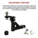 Buy Adjustable Tow Bar Tongue Hitch 50mm Ball Towbar Drop Trailer Caravan 4WD discounted | Products On Sale Australia