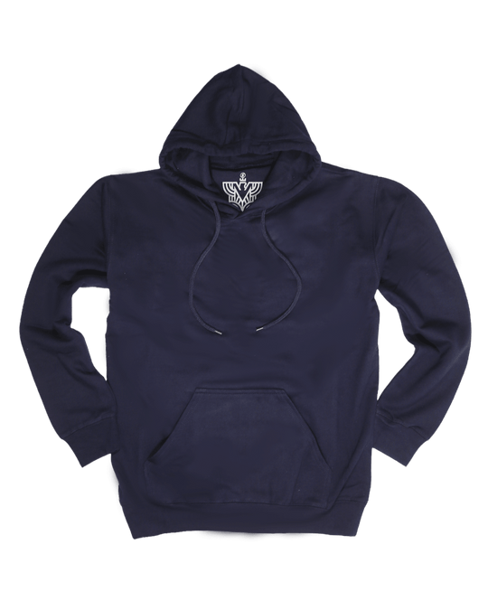 Buy Adult Mens 100% Cotton Fleece Hoodie Jumper Pullover Sweater Warm Sweatshirt - Navy - S discounted | Products On Sale Australia