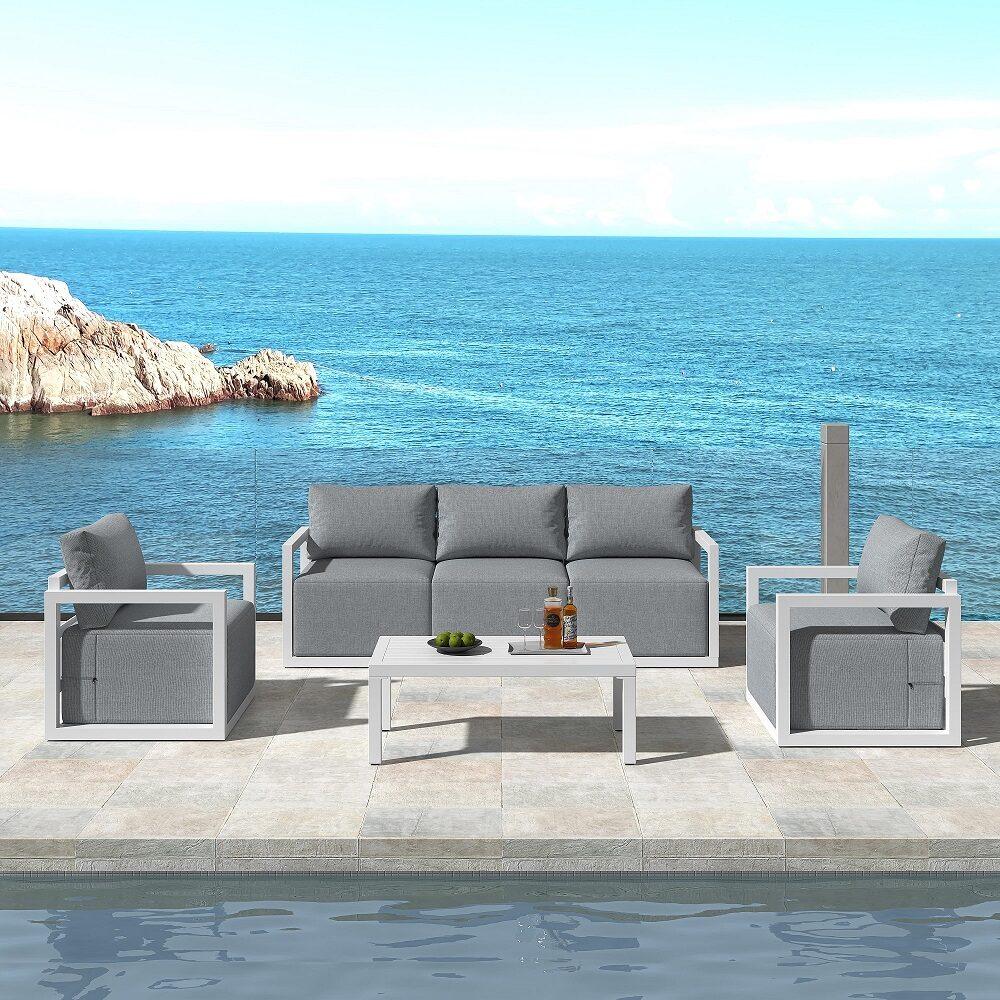 Buy Alfresco 5-Seater Deep-Seated Patio Set – Charcoal Grey discounted | Products On Sale Australia