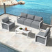 Buy Alfresco 5-Seater Deep-Seated Patio Set – Charcoal Grey discounted | Products On Sale Australia