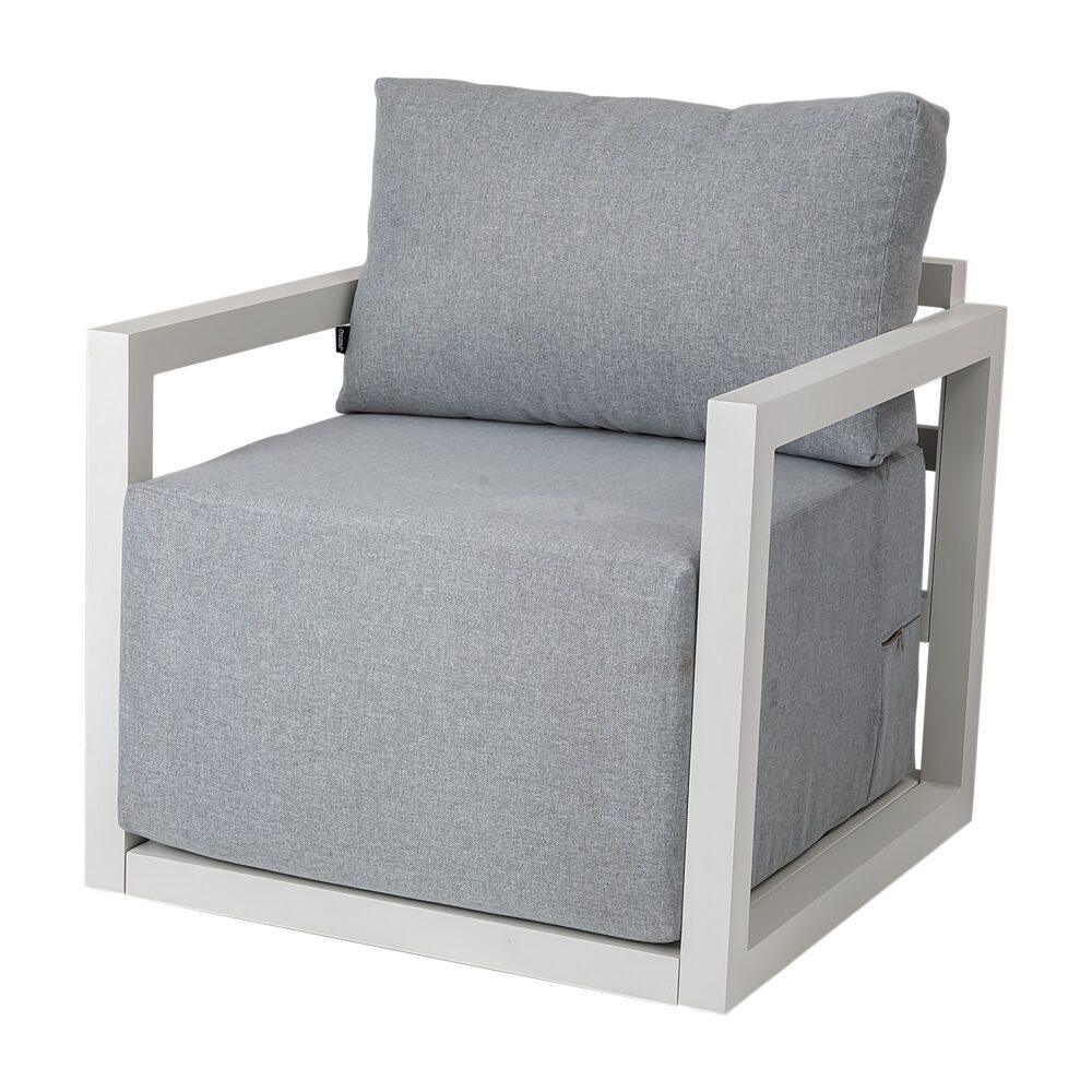 Buy Alfresco 7-Seat Garden Lounge Set – Charcoal Grey discounted | Products On Sale Australia