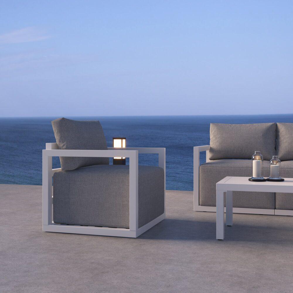 Buy Alfresco Serenity Outdoor Lounge Set – Charcoal Grey discounted | Products On Sale Australia