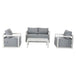 Buy Alfresco Serenity Outdoor Lounge Set – Charcoal Grey discounted | Products On Sale Australia