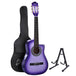 Buy Alpha 34 Inch Classical Guitar Wooden Body Nylon String w/ Stand Beignner Purple discounted | Products On Sale Australia