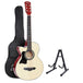 Buy Alpha 38 Inch Acoustic Guitar Wooden Body Steel String w/ Stand Left Handed discounted | Products On Sale Australia