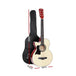 Buy Alpha 38 Inch Acoustic Guitar Wooden Body Steel String w/ Stand Left Handed discounted | Products On Sale Australia