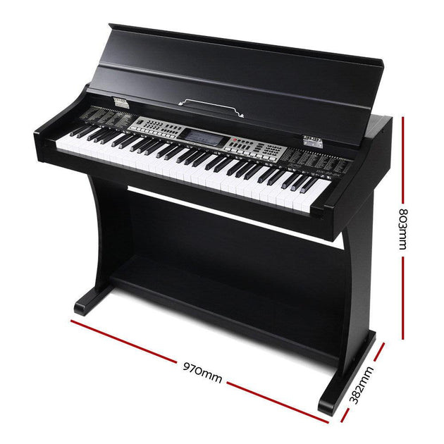 Buy Alpha 61 Keys Electronic Piano Keyboard Digital Electric Classical Music Stand discounted | Products On Sale Australia