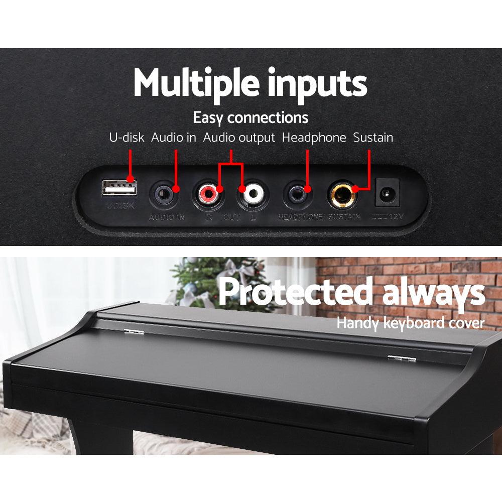 Buy Alpha 61 Keys Electronic Piano Keyboard Digital Electric Classical Music Stand discounted | Products On Sale Australia