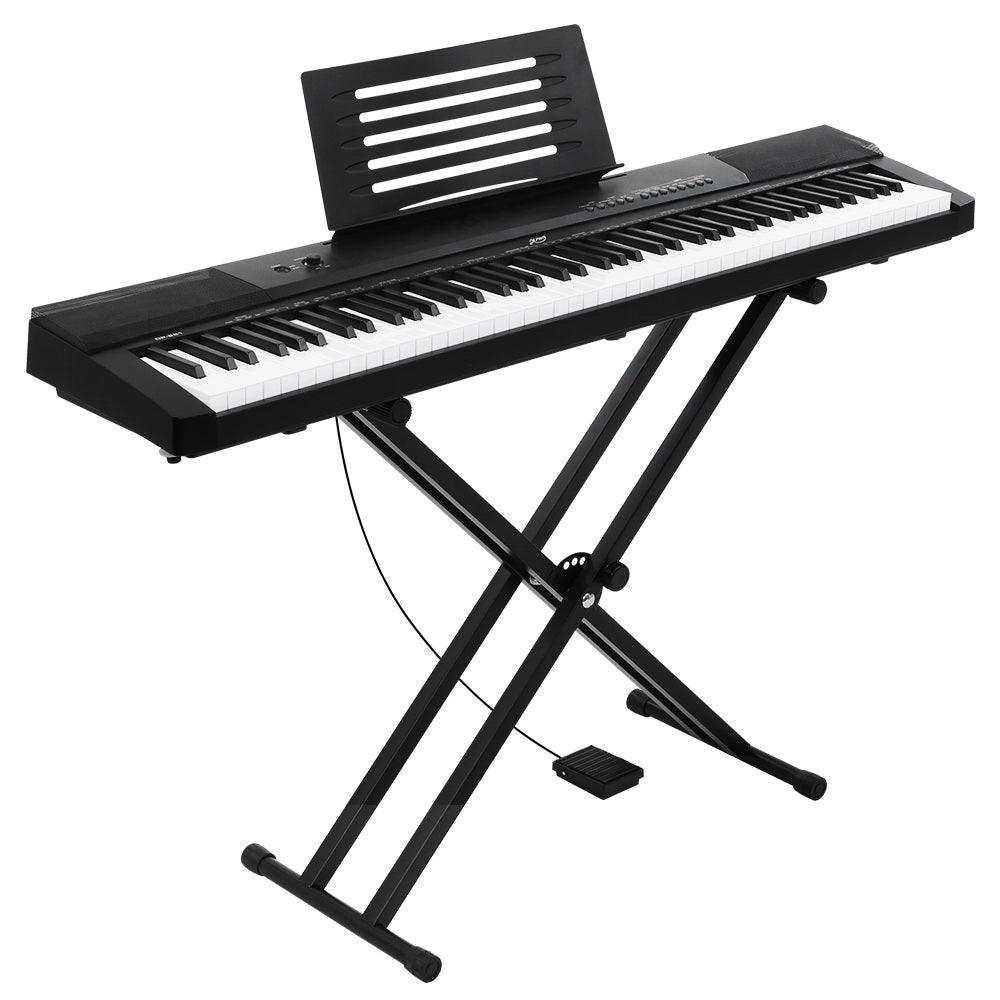 Buy Alpha 88 Keys Electronic Piano Keyboard Digital Electric w/ Stand Sustain Pedal discounted | Products On Sale Australia