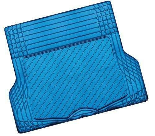 Buy ALUMINIUM LOOK 1-Piece Boot Mat - BLUE [Rubber/Aluminium Look] discounted | Products On Sale Australia