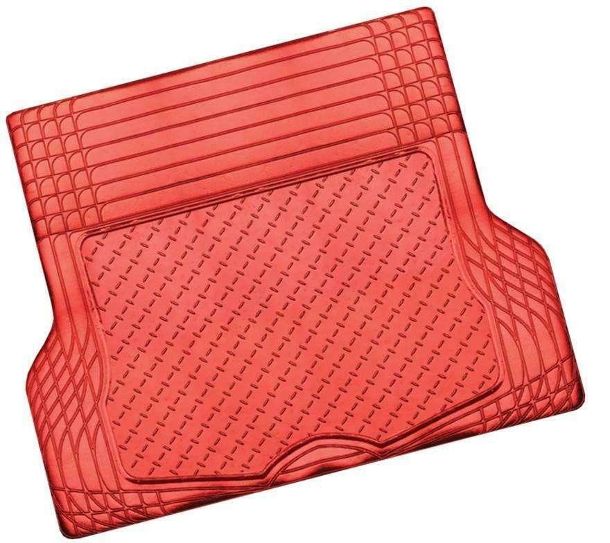 Buy ALUMINIUM LOOK 1-Piece Boot Mat - RED [Rubber/Aluminium Look] discounted | Products On Sale Australia