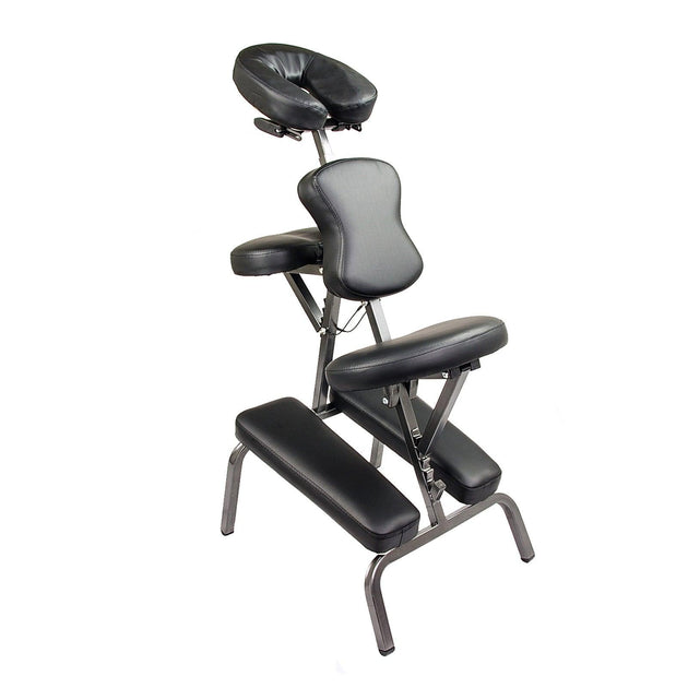 Buy Aluminium Portable Beauty Massage Foldable Chair Table BLACK discounted | Products On Sale Australia