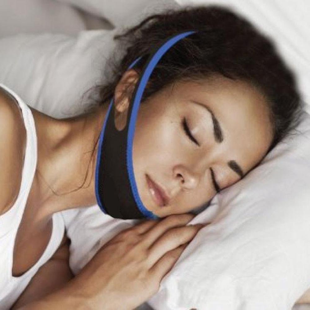 Buy Anti Snoring Aid Adjustable Chin Strap - Jaw Brace Sleep Aid Device discounted | Products On Sale Australia