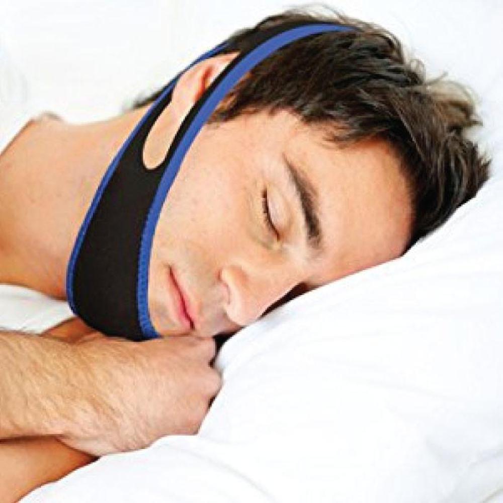 Buy Anti Snoring Aid Adjustable Chin Strap - Jaw Brace Sleeping Aid Device discounted | Products On Sale Australia