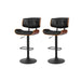 Buy Artiss 2x Bar Stools Gas Lift Leather All Black discounted | Products On Sale Australia