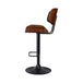 Buy Artiss 2x Bar Stools Gas Lift Leather All Black discounted | Products On Sale Australia