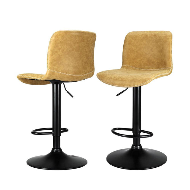Artiss 2x Bar Stools Kitchen Swivel Bar Stool Gas Lift Chairs Barstools Brown Products On Sale Australia | Furniture > Bar Stools & Chairs Category