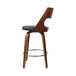 Buy Artiss 2x Bar Stools Swivel Leather Chair 76cm discounted | Products On Sale Australia