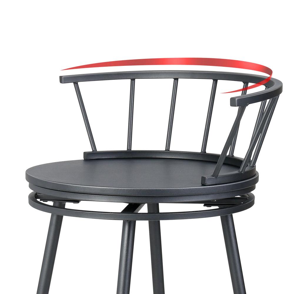 Buy Artiss 2x Bar Stools Swivel Metal Chairs discounted | Products On Sale Australia