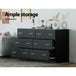 Buy Artiss 6 Chest of Drawers - VEDA Black discounted | Products On Sale Australia