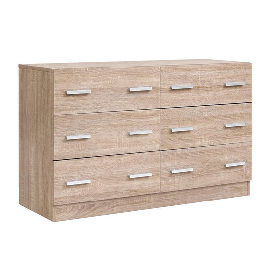 Buy Artiss 6 Chest of Drawers - VEDA Pine discounted | Products On Sale Australia