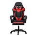 Buy Artiss 6 Point Massage Gaming Office Chair 7 LED Footrest Red discounted | Products On Sale Australia