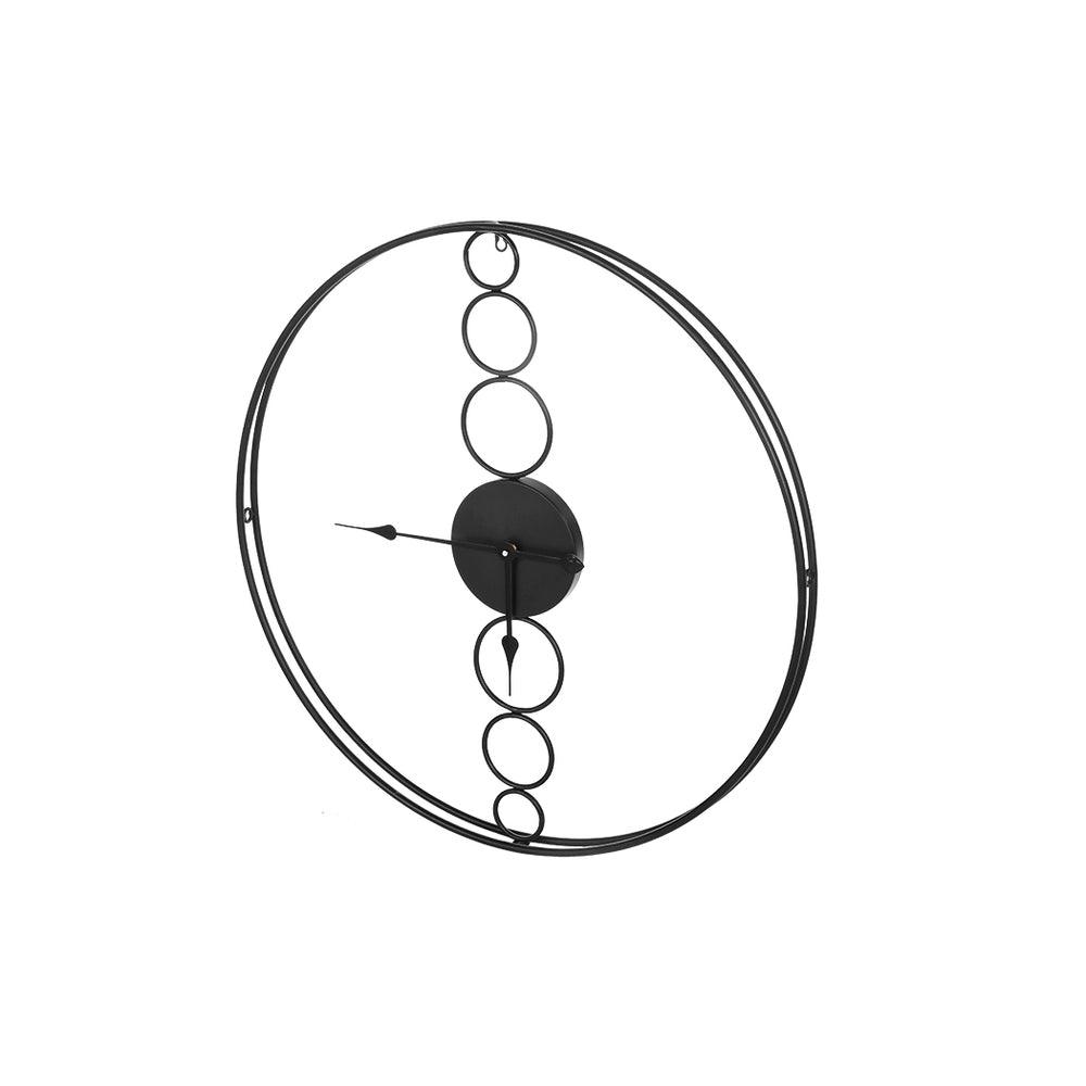 Buy Artiss 75cm Wall Clock Large No Numeral Round Black discounted | Products On Sale Australia