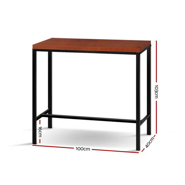 Artiss Alex Bar Table 100CM Rectangular Products On Sale Australia | Furniture > Bar Stools & Chairs Category