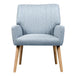 Buy Artiss Armchair Fabric Blue Grey Sebastini discounted | Products On Sale Australia