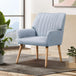 Buy Artiss Armchair Fabric Blue Grey Sebastini discounted | Products On Sale Australia